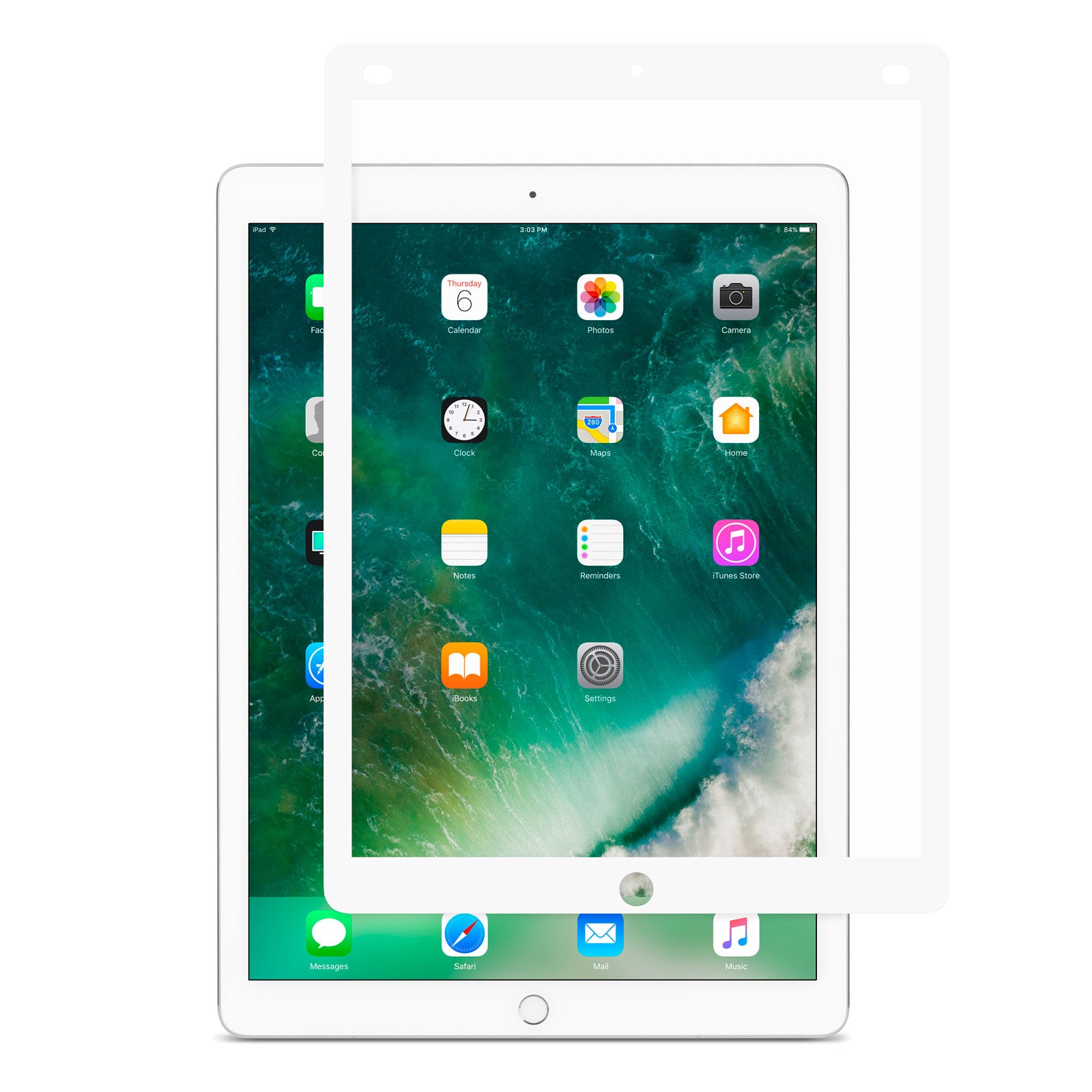 Moshi iVisor XT compatible iPad Air 9.7 (2013/14 - 1st/2nd gen) Blanc -  Film protecteur tablette - LDLC