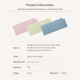 ClearGuard Keyboard Protector - Color Edition