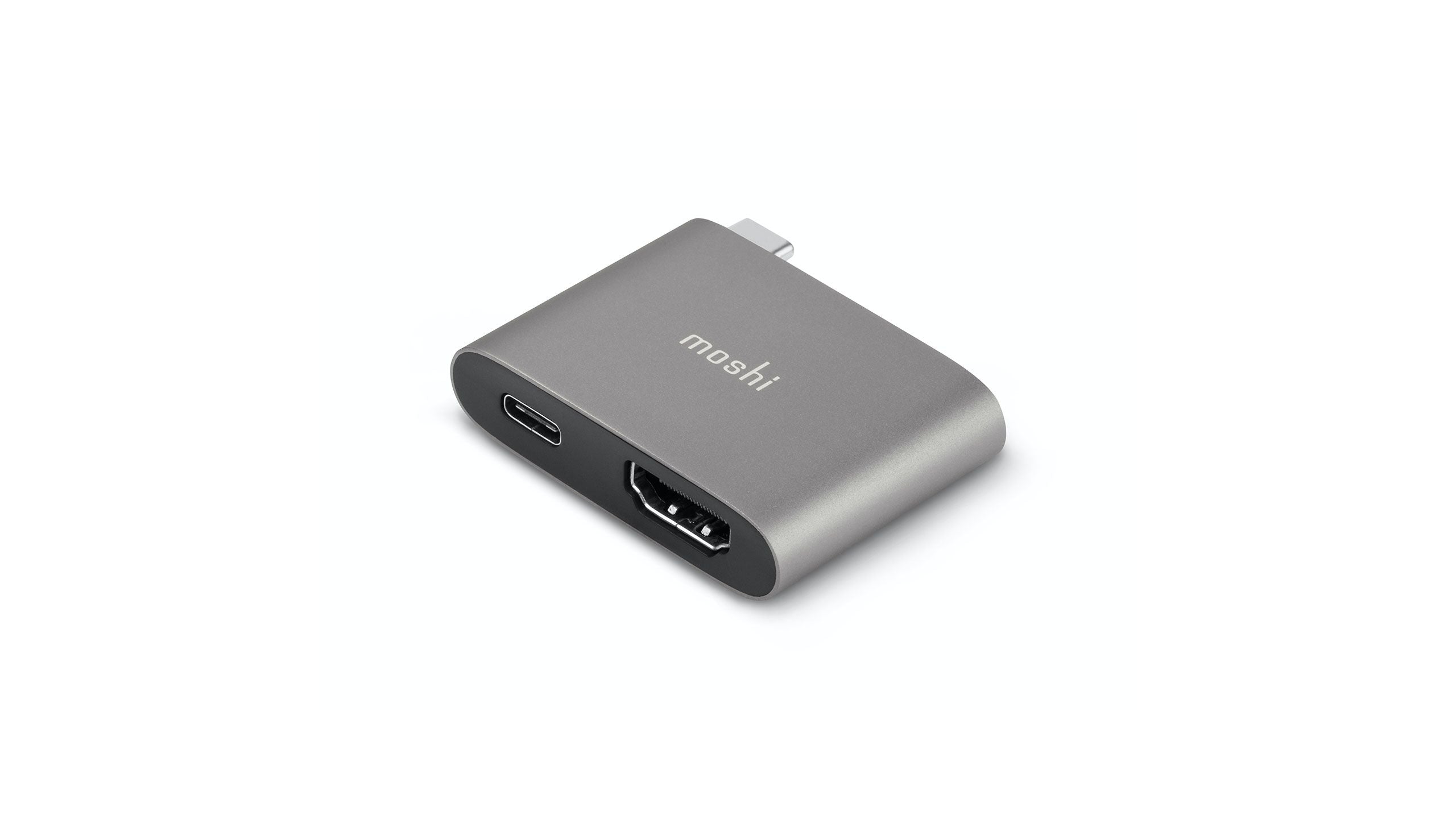 Compact USB-C to HDMI Adapter with HDR and USB PD Pass-through Chargin –  us.moshi (US)