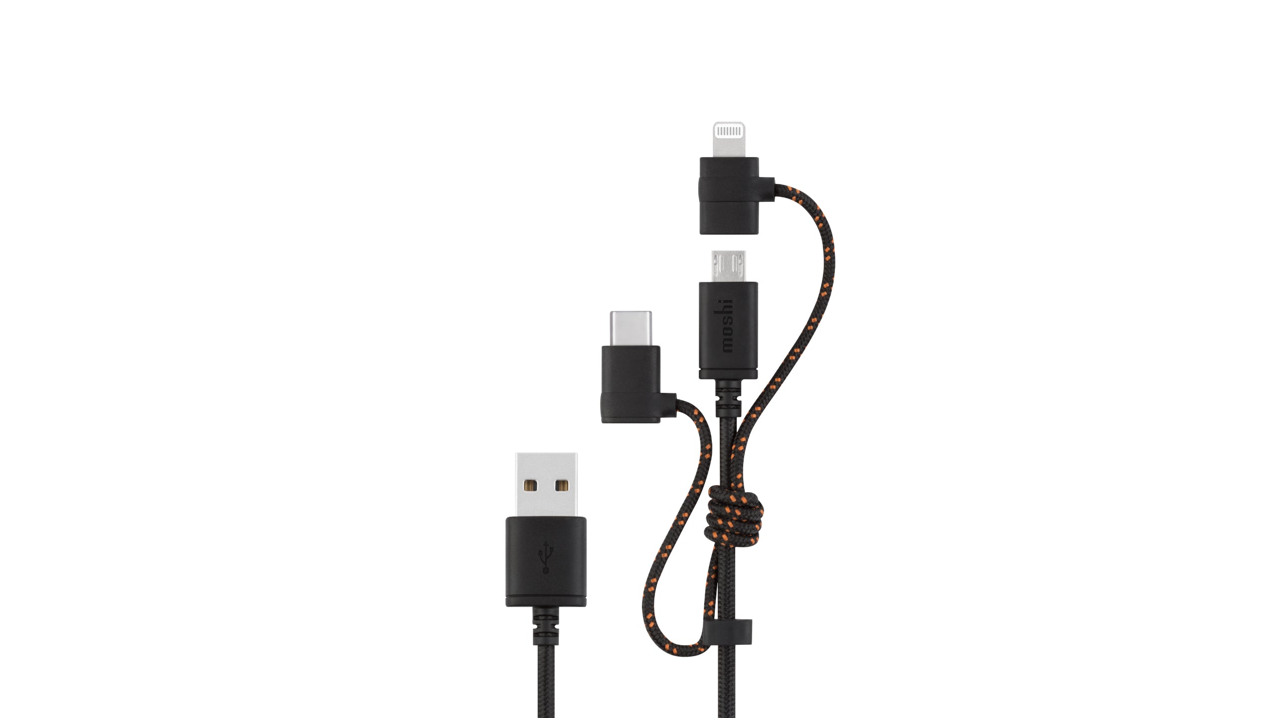 Muvit Life Pack Chargeur Voiture + Chargeur Mural + Câble 3 en 1  MicroUSB/USB-C/Lightning Rouge