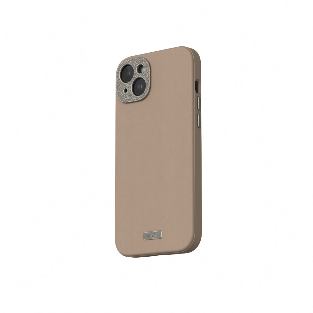 iPhone 15 Pro Leather Case  Sand (works with MagSafe) - SANDMARC